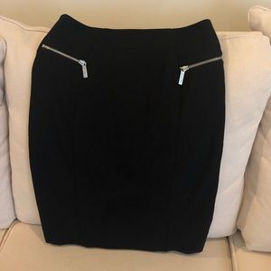 LIKE NEW Michael Kors Black Stretch Pencil Skirt